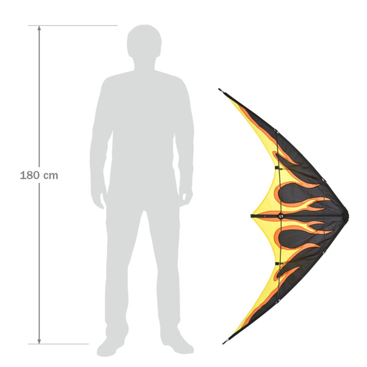 HQ Lenkdrachen HQ Bebop Fire Kinderdrachen Drachen Allround Flugdrachen