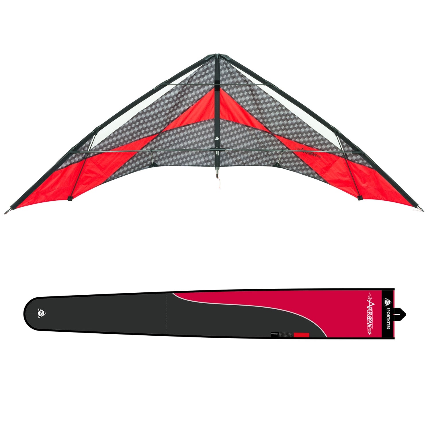 HQ Lenkdrachen HQ Arrow Speed & Power Drachen Carbon Optik