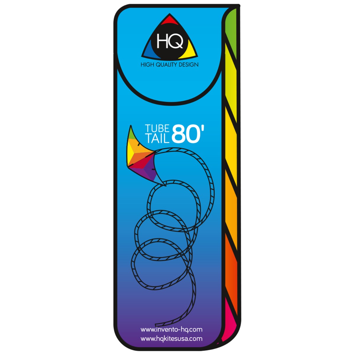 HQ Drachenschwanz HQ Tube Tail Rainbow Spiral 24 m Leinenschmuck Drachenzubehör