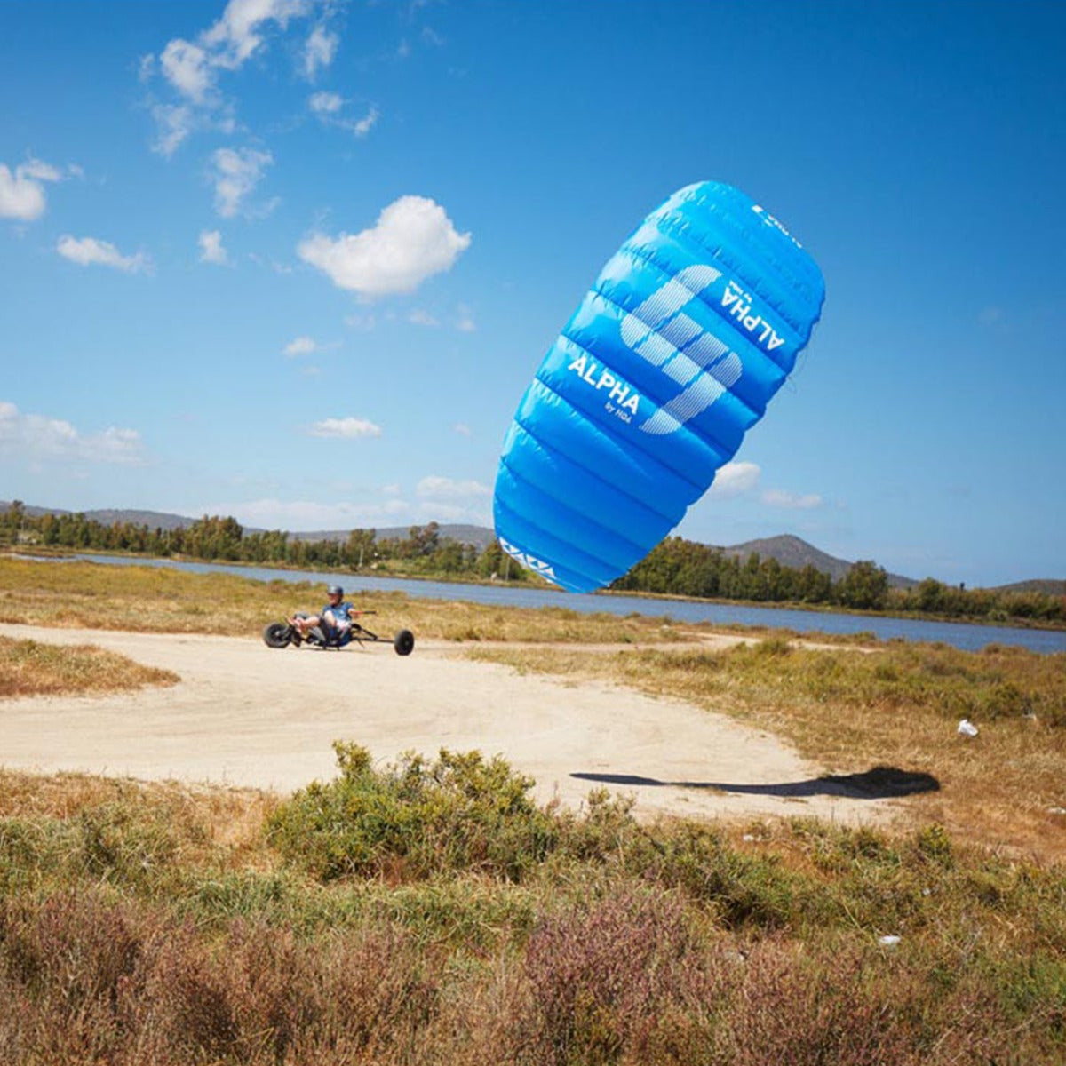 HQ4 Lenkmatte HQ4 Alpha 3.5 Lenkdrachen inkl. Handles Vierleiner Kite