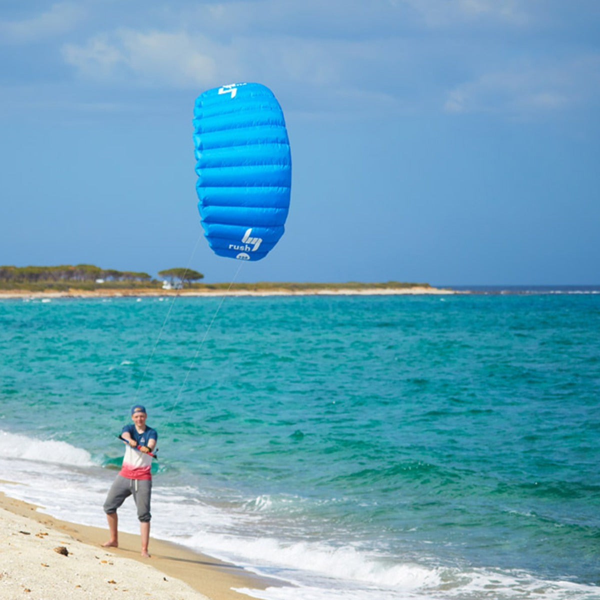 HQ4 Rush Pro 300 Lenkmatte HQ Kite Trainerkites mit Control Bar Dreileiner Kite Drachen