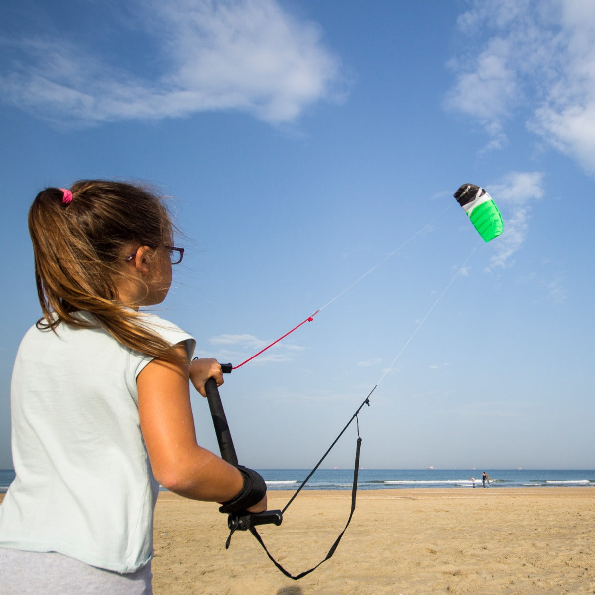 CrossKites Boarder Trainer Kite | Lenkmatte 2 Leiner mit Bar und Kite Killer verschiedene Größen | Lenkdrachen Matte flugfertig