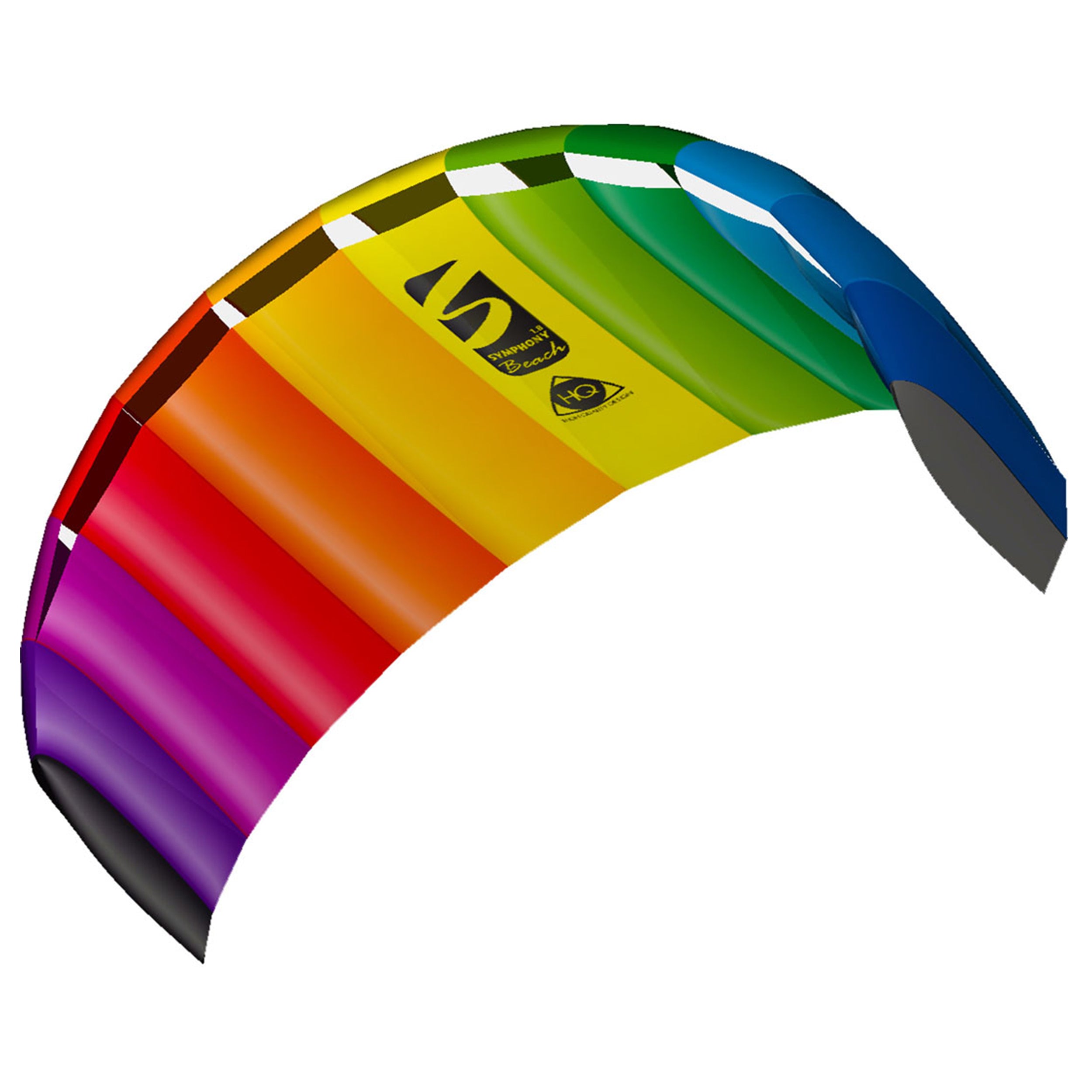 HQ Lenkmatte HQ Symphony Beach III 1.8 Rainbow Ready to Fly Lenkmatte 2 Leiner Kite Matte
