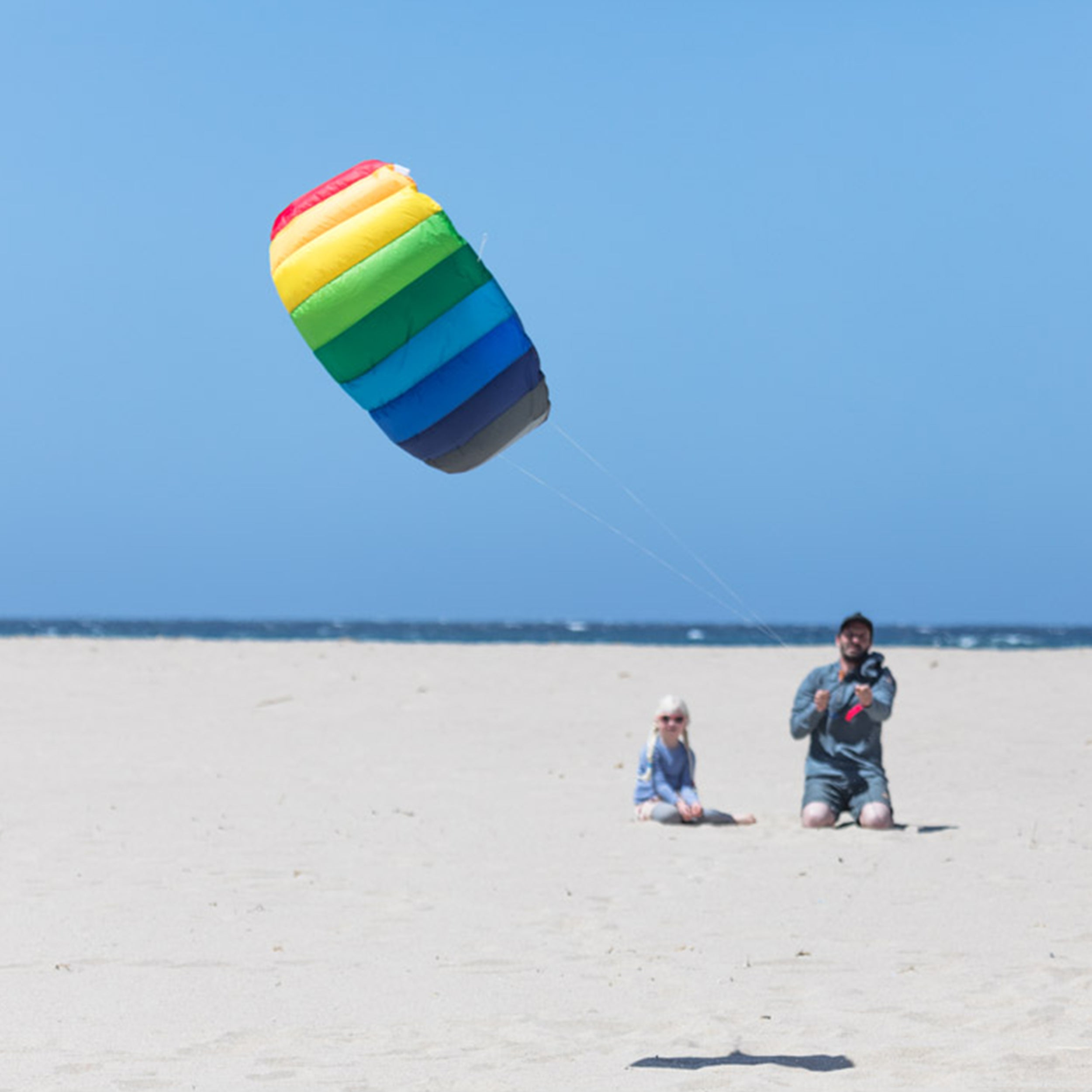 HQ Lenkmatte HQ Symphony Beach III 1.3 Rainbow Ready to Fly Lenkmatte 2 Leiner Kite Matte