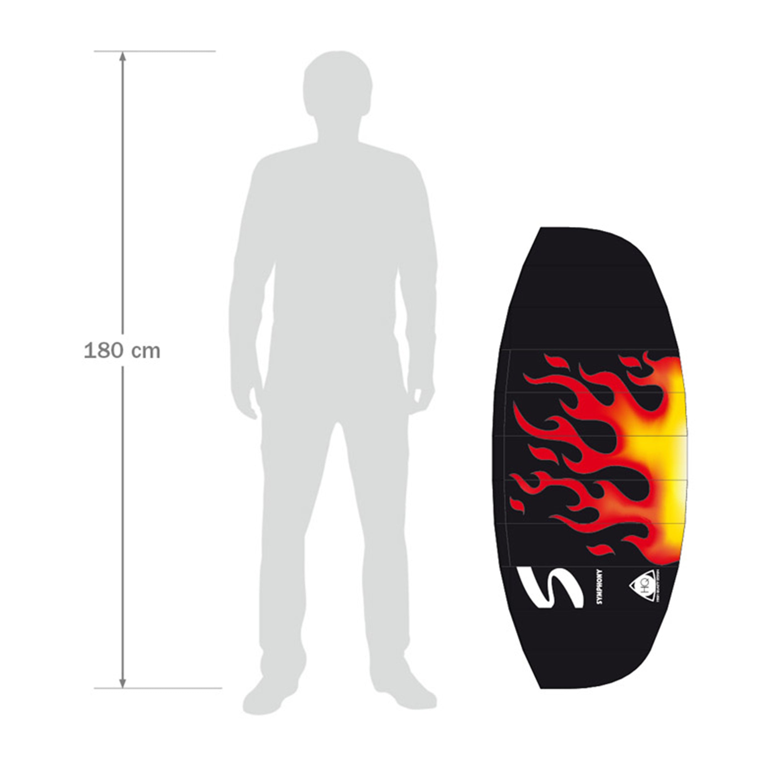 HQ Lenkmatte HQ Symphony Beach III 1.3 Flame Ready to Fly Lenkmatte 2 Leiner Kite Matte