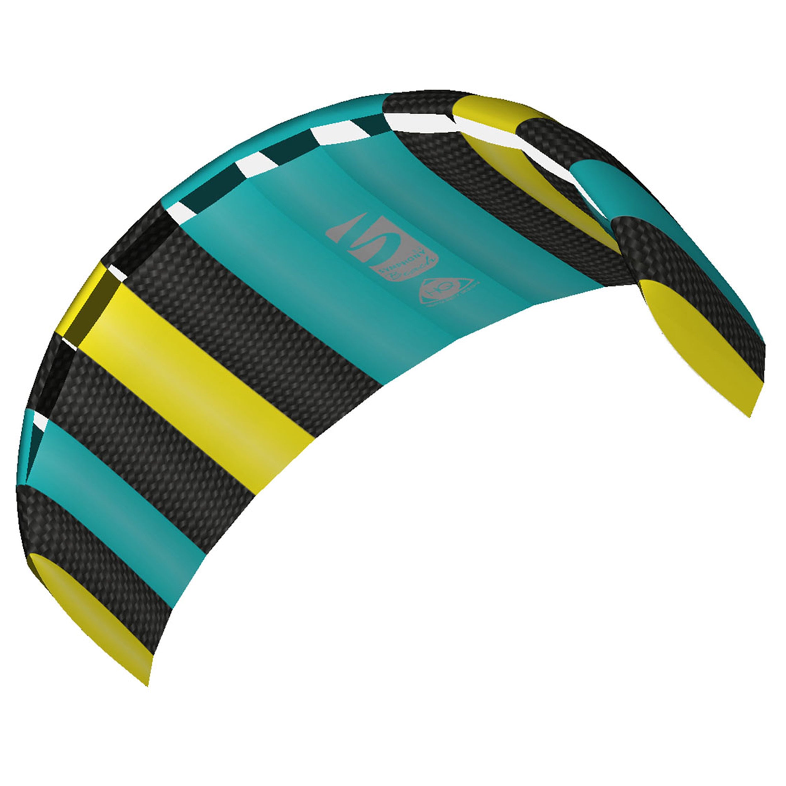 HQ Lenkmatte HQ Symphony Beach III 2.2 Aqua Ready to Fly Lenkmatte 2 Leiner Kite Matte