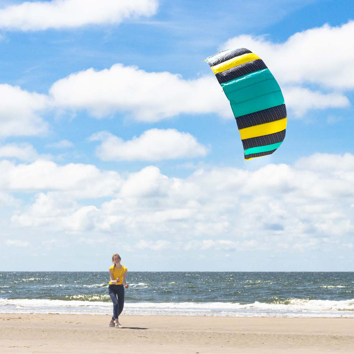 HQ Lenkmatte HQ Symphony Beach III 2.2 Aqua Ready to Fly Lenkmatte 2 Leiner Kite Matte