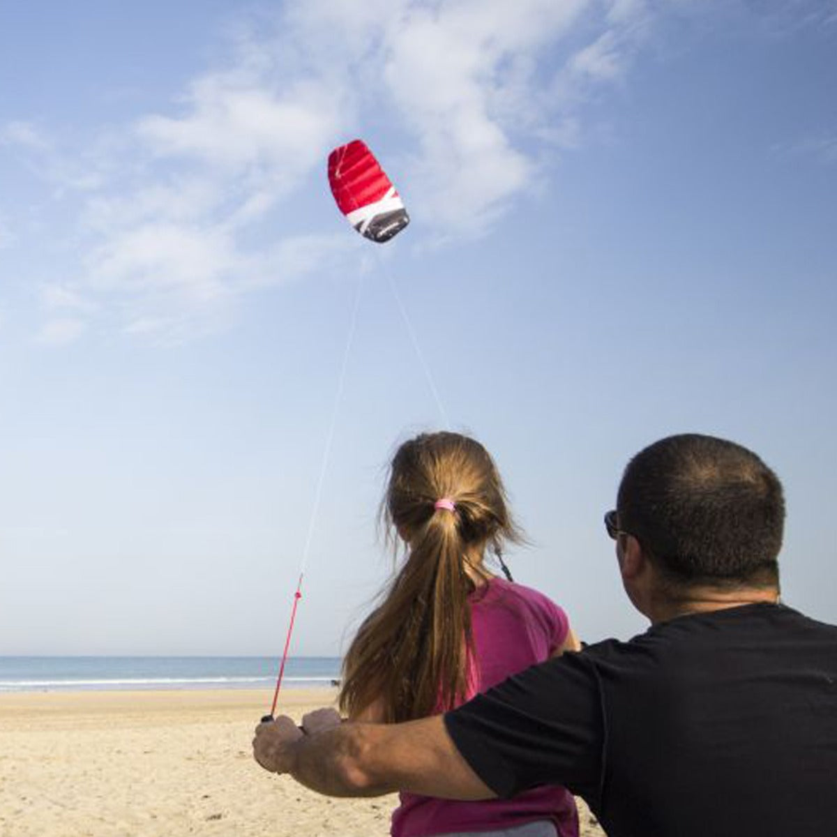 CrossKites Boarder Trainer Kite | Lenkmatte 2 Leiner mit Bar und Kite Killer verschiedene Größen | Lenkdrachen Matte flugfertig