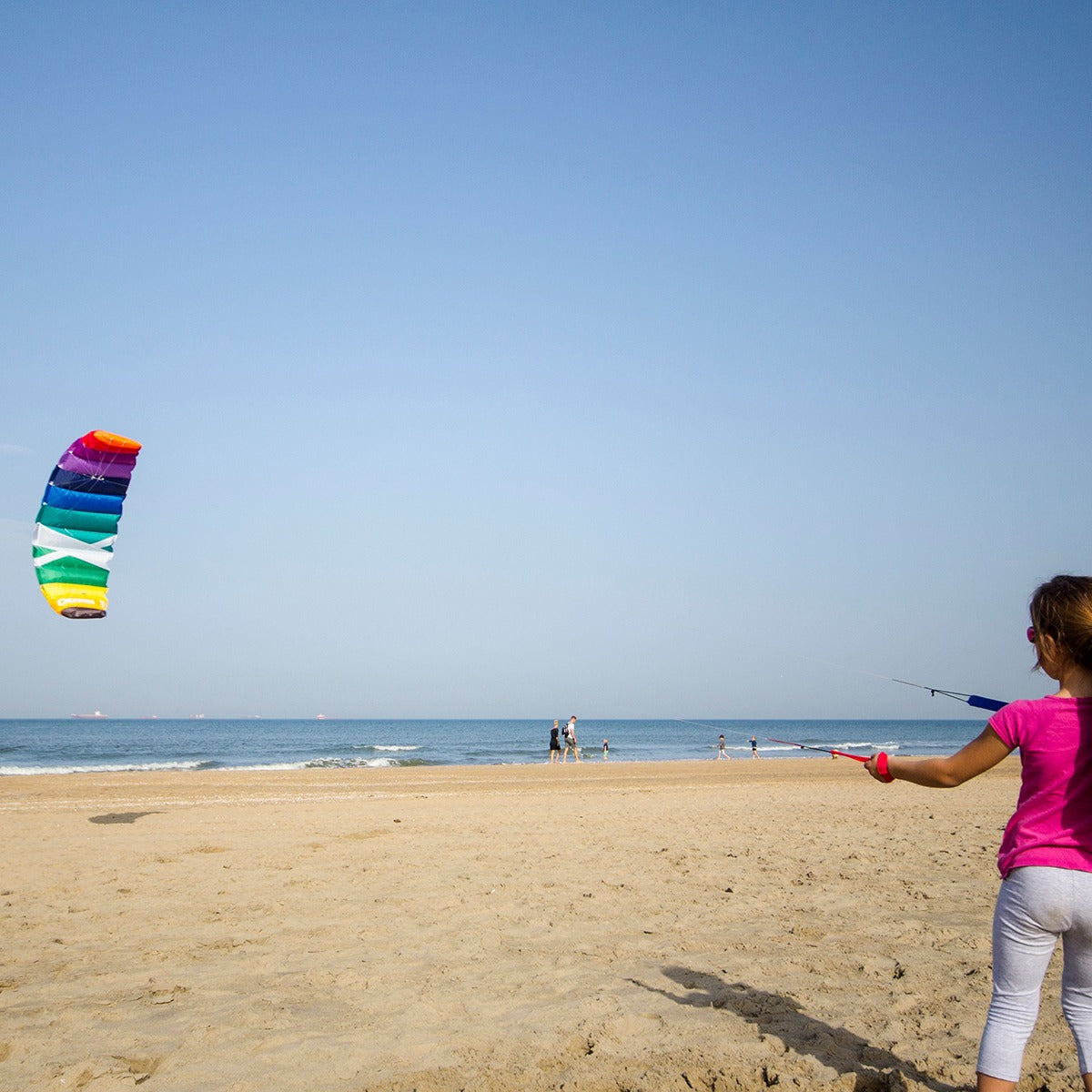 CrossKites Lenkmatte CrossKites Air 1.2 HW - High Wind Rainbow R2F Allround Lenkdrachen Kite