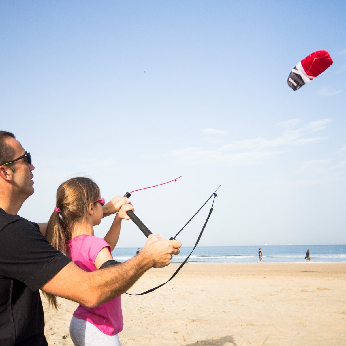 CrossKites Boarder Trainer Kite | Lenkmatte 2 Leiner mit Bar und Kite Killer verschiedene Größen | Lenkdrachen Matte flugfertig