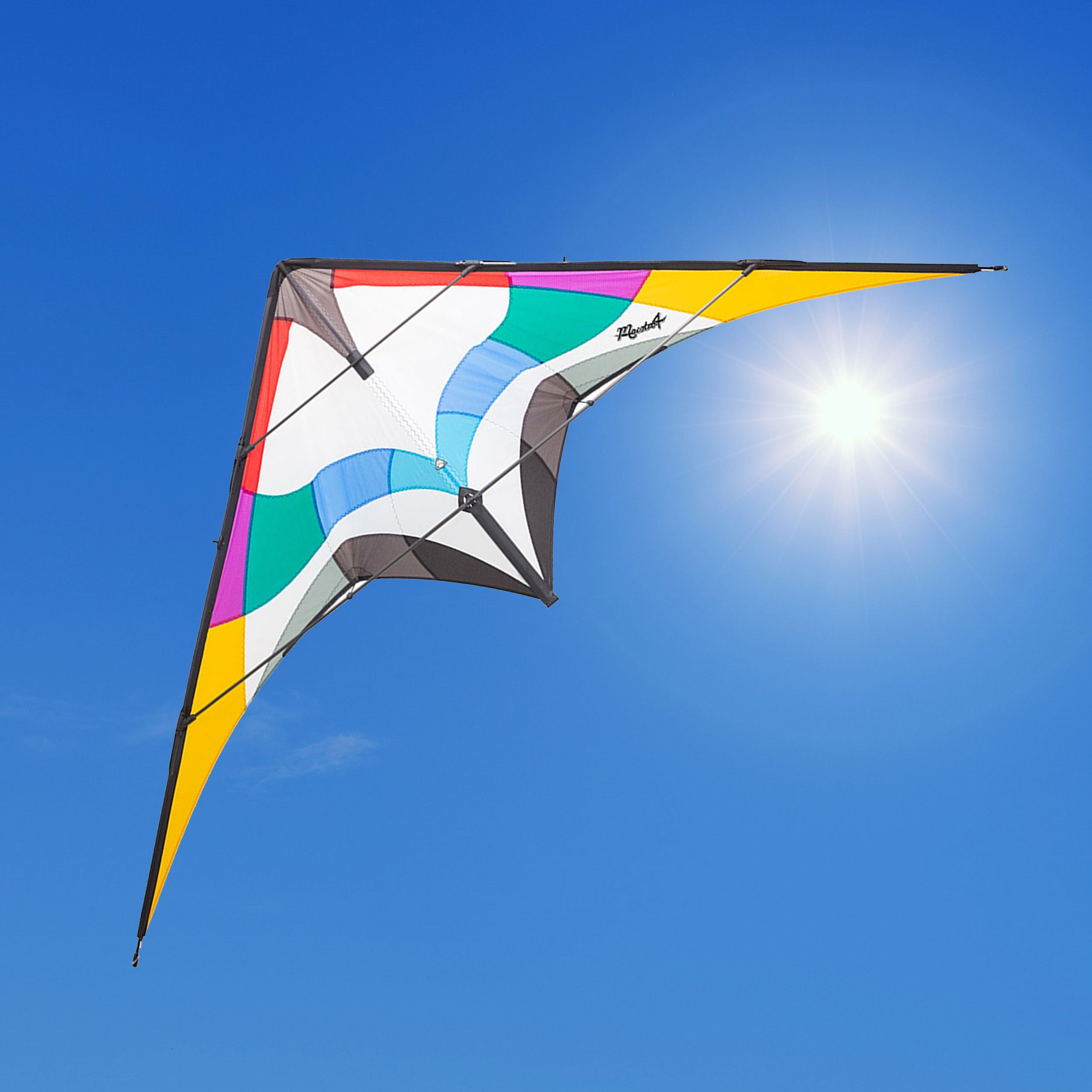 HQ Maestro 4 Lenkdrachen – Freestyle Trick Drachen 220 cm, inkl. Dyneema-Schnüre, Allrounder ab 14 Jahren