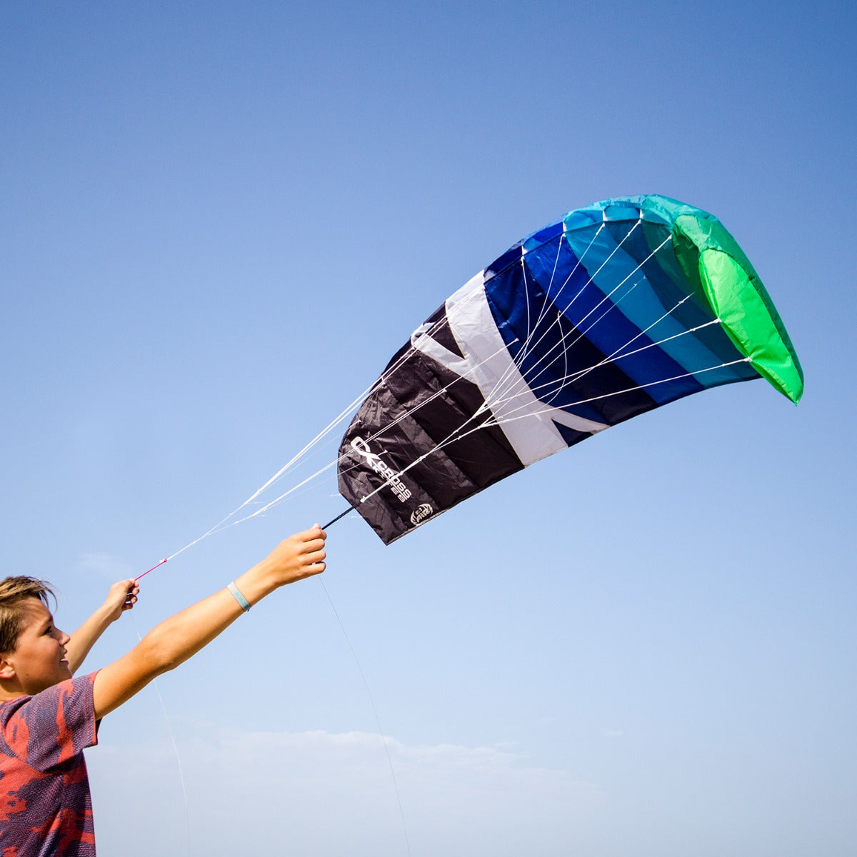 CrossKites Air 2.1 Lenkmatte 2 Leiner | Allround-Lenkdrachen flugfertig | für grenzenlosen Flugspaß