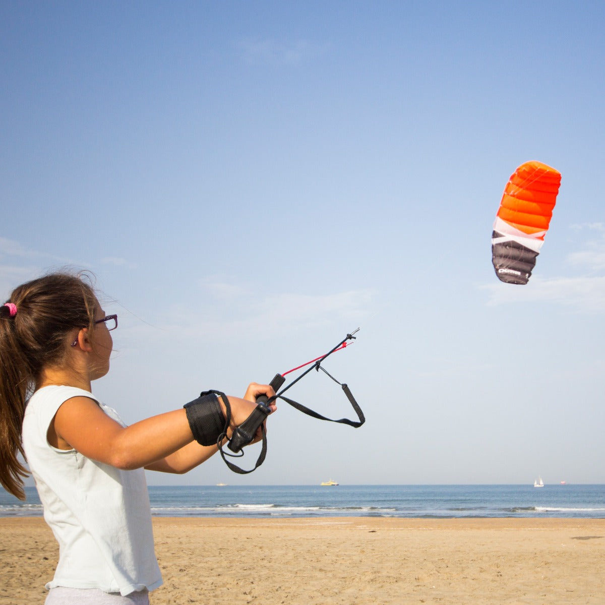 CrossKites Boarder Trainer Kite | Lenkmatte 2 Leiner mit Bar und Kite Killer verschiedene Größen | Lenkdrachen Matte flugfertig