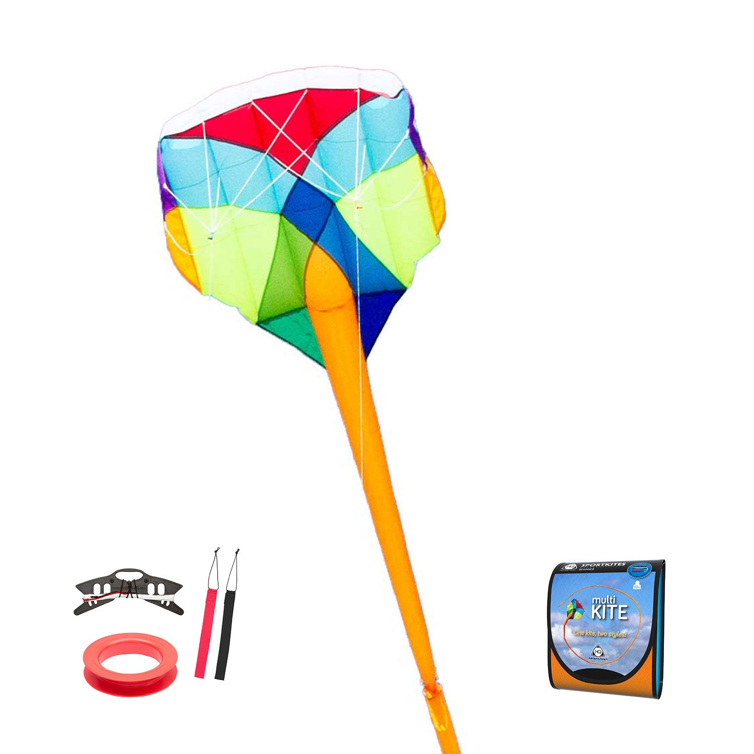 HQ Kinderdrachen Einleiner/Zweileiner Lenkdrachen HQ Multi-Kite Prisma R2F 87 cm