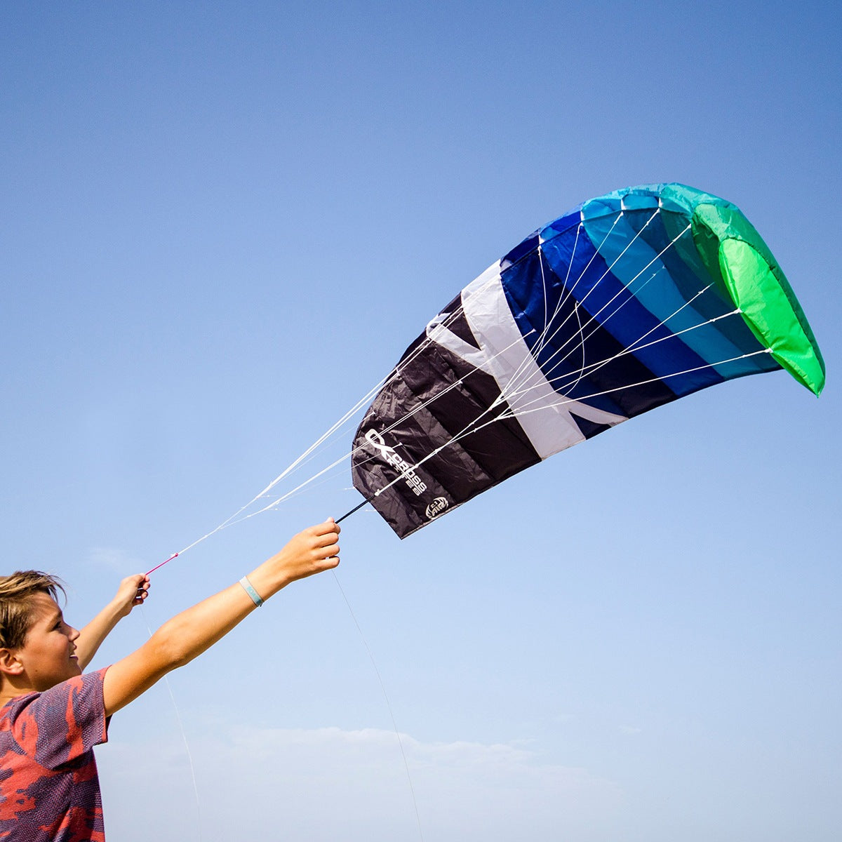 CrossKites Air 1.2 Lenkmatte 2 Leiner | Allround-Lenkdrachen flugfertig | für grenzenlosen Flugspaß