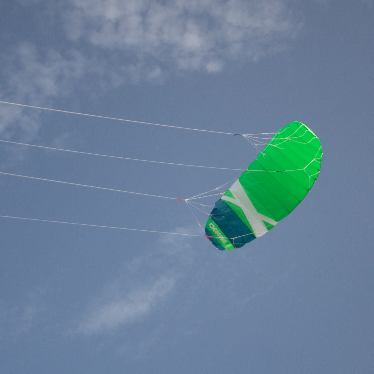 CrossKites Quattro 4.5 Green Vierleiner Lenkmatte Lenkdrachen mit Handles R2F Kite