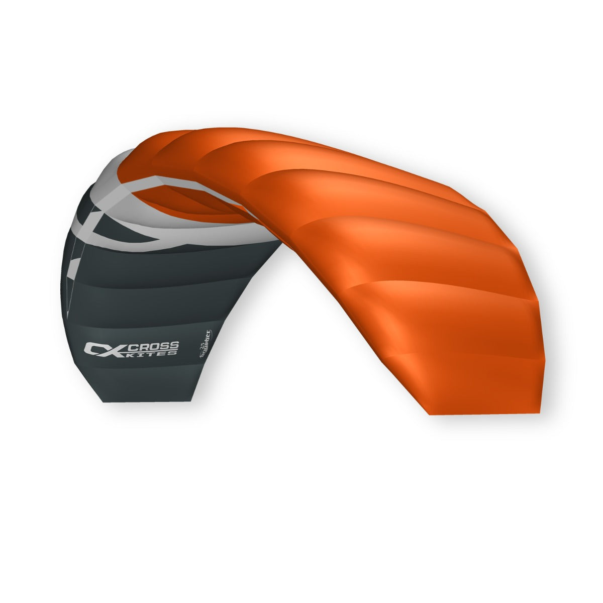 CrossKites Lenkmatte CrossKites Boarder Orange 2.5 R2F Lenkdrachen mit Bar Trainerkite