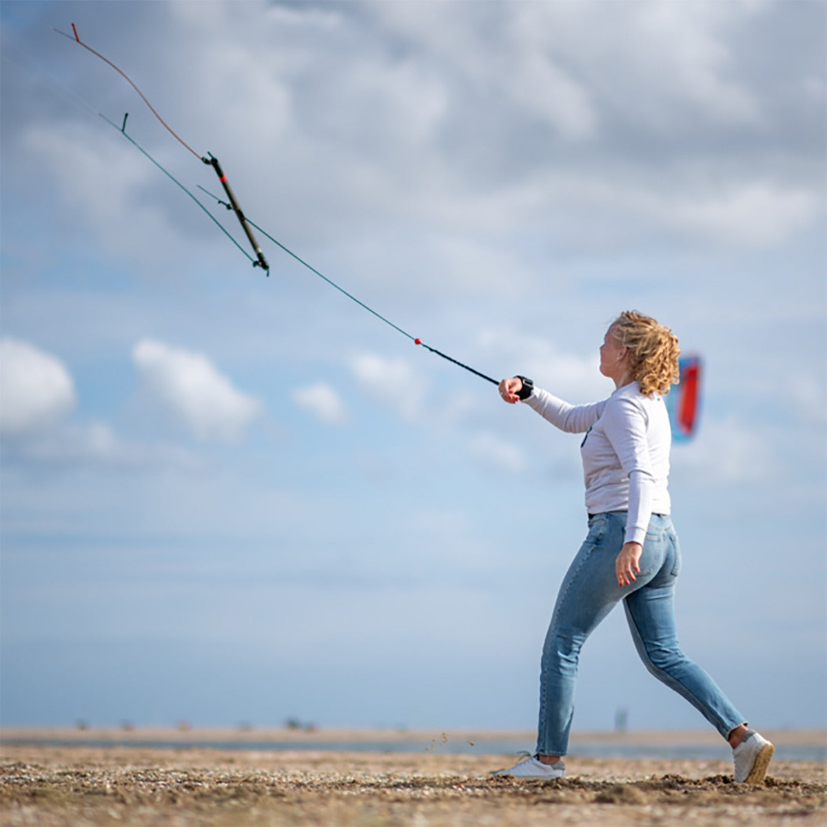 PLKB Impulse TR 2.5 Lenkmatte Peter Lynn Kite Trainerkites mit Control Bar Dreileiner Kite Drachen