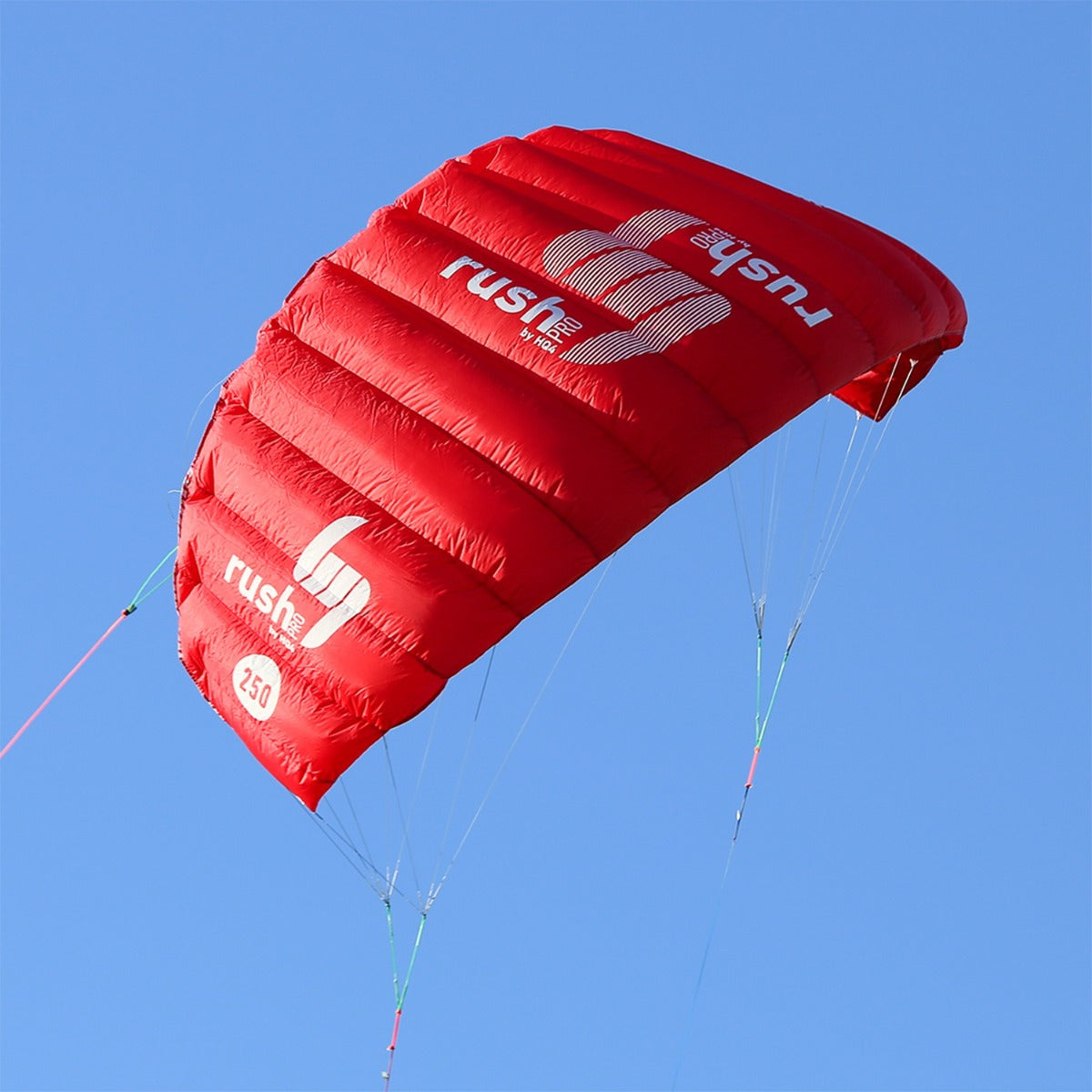 HQ4 Rush Pro 250 Lenkmatte HQ Kite Trainerkites mit Control Bar Dreileiner Kite Drachen