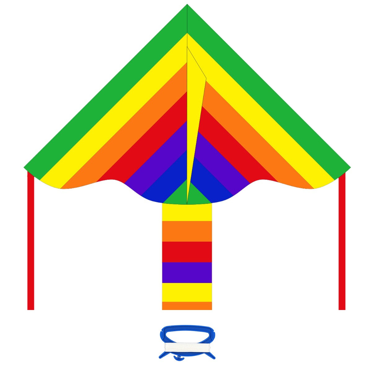 HQ Kinderdrachen Einleiner Drachen HQ Simple Flyer Rainbow 85 cm Flugdrachen